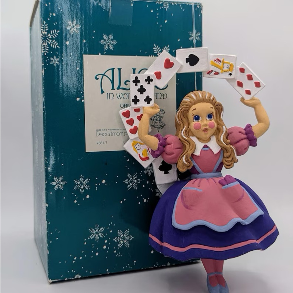 Alice in Wonderland Christmas Ornament, Department 56